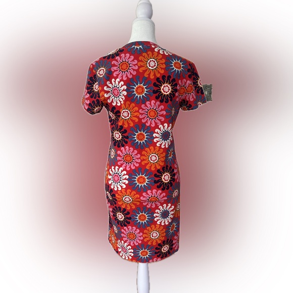 Adidas FARM Collaboration ‘Vivid Red/Bliss Pink’ Mini Dress - New With Tags - Picture 2 of 8